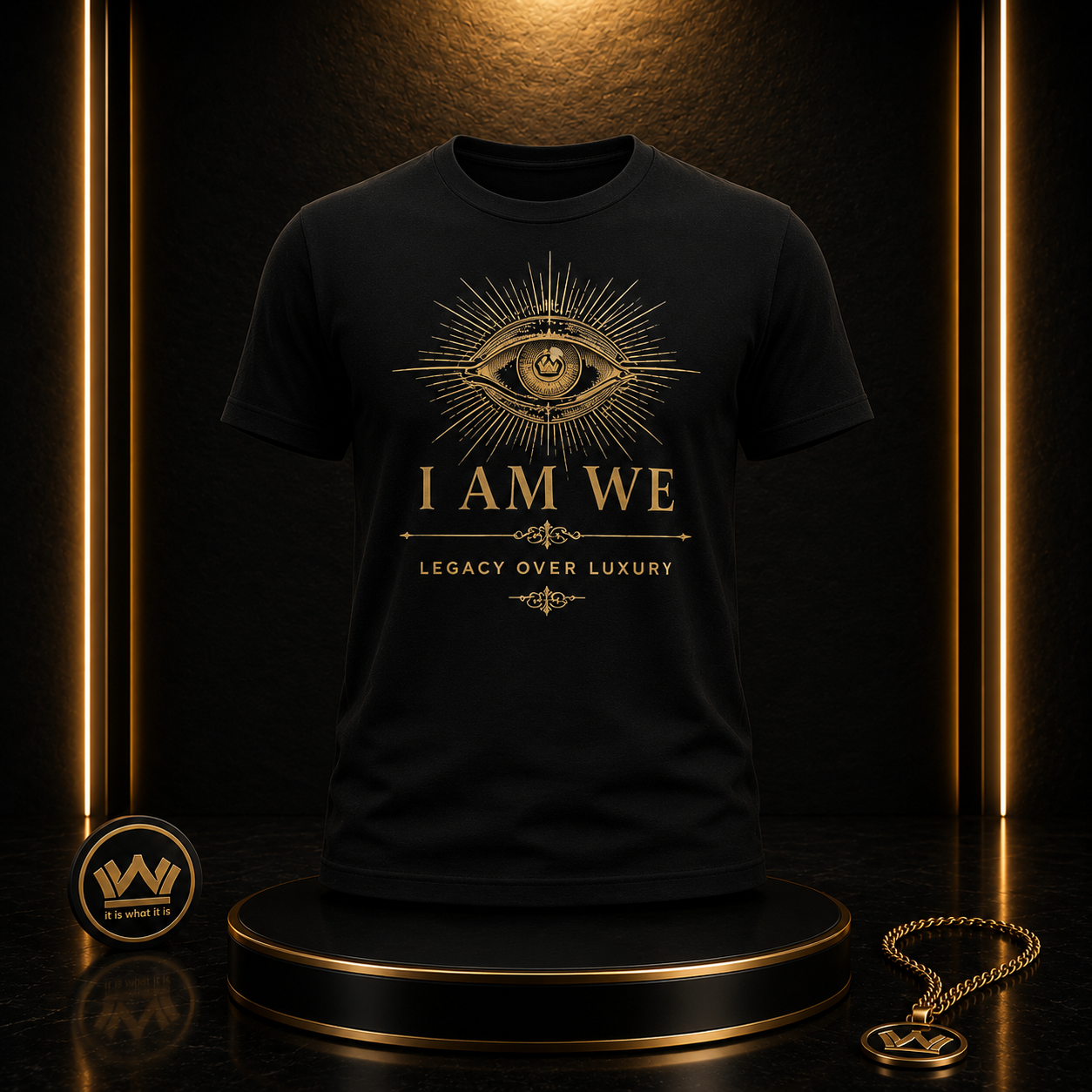 I AM WE – Legacy Over Luxury Eye Tee | IIWII Signature Collection