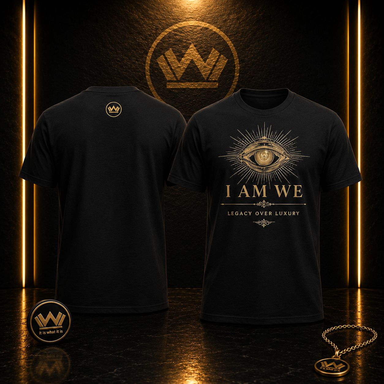 I AM WE – Legacy Over Luxury Eye Tee | IIWII Signature Collection
