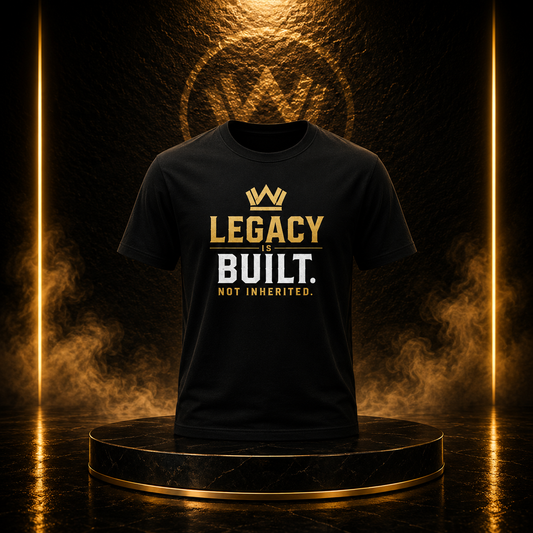 Legacy Is Built. Not Inherited. Tee