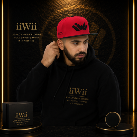 The Heritage Crown Snapback | Original iiWii Mark (black logo)
