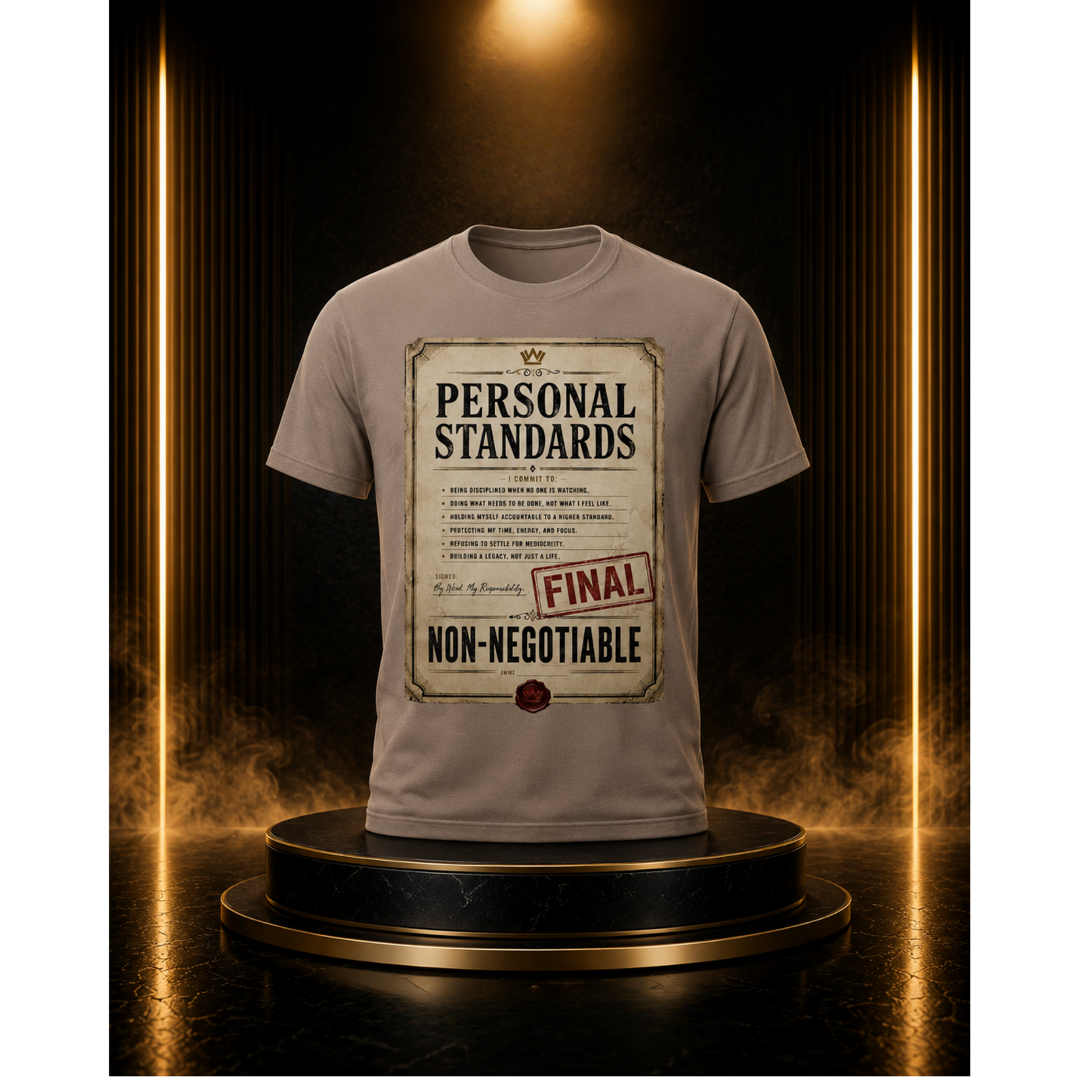 Personal Standards™ | Non-Negotiable Commitment Tee