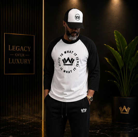 iiWii Continuity Baseball Tee – It Is What It Is