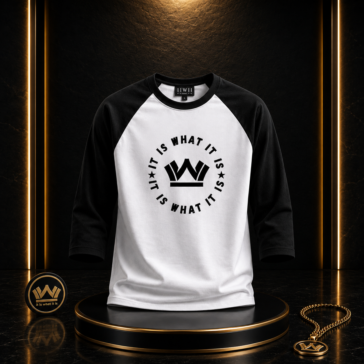 iiWii Continuity Baseball Tee – It Is What It Is
