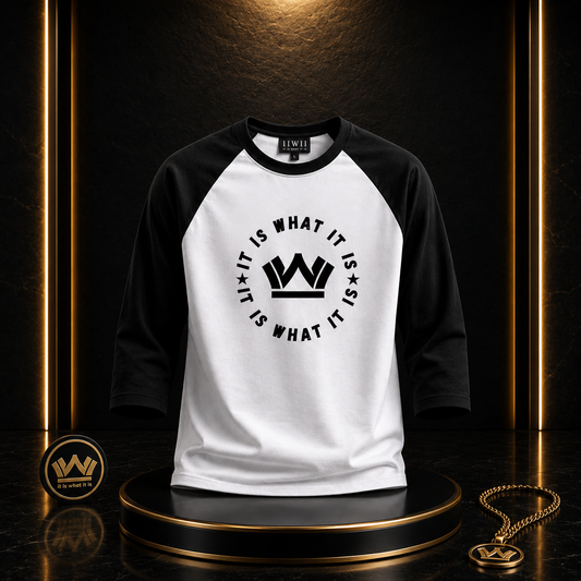 iiWii Continuity Baseball Tee – It Is What It Is